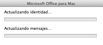 Actualizando identidad - Microsoft Office para Mac