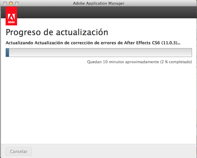 Actualizacion After Effects 