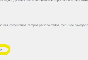 exportar elementos menu navegacion wordpress