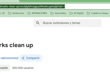 limpiar marcadores chrome duplicados